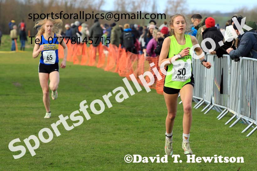 Womens under-20s 2022 Northern Cross Country Champs., Pontefract. Photo: David T. Hewitson/Sports for All Pics